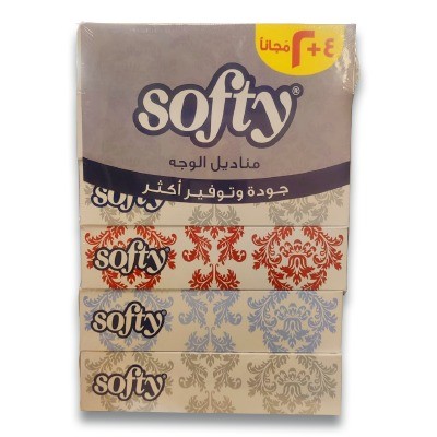 SOFTY FACIAL TISSUE 6*6*76'S